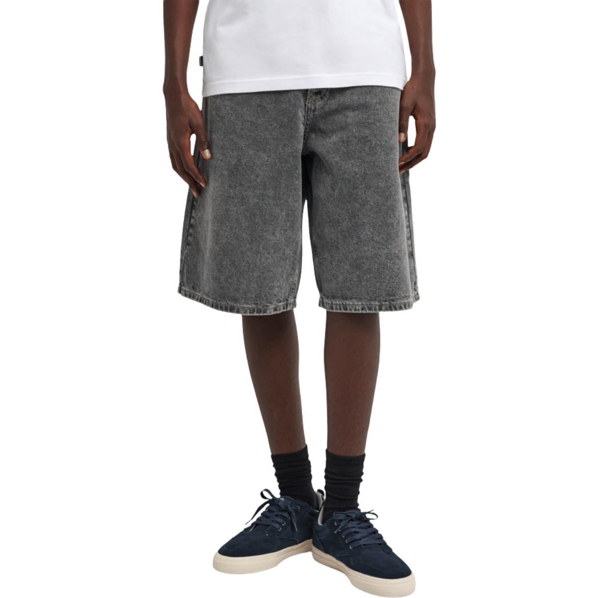 2026 Element Mens Big 5 Denim Shorts ELYDS00105 - Mid Grey Tint